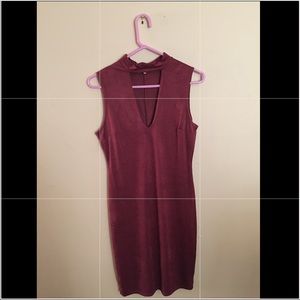 Charlotte Russe plunged neckline dress